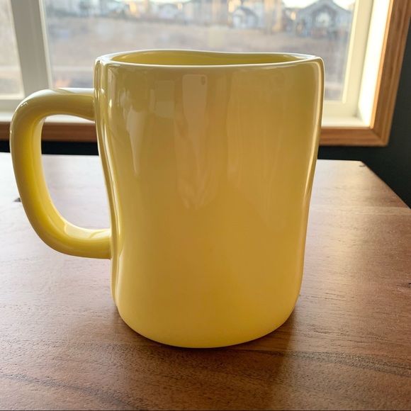 RAE DUNN cheerful yellow HAPPY SPRING mug - Picture 2 of 4